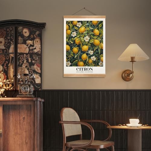 ZTGDA Farmhouse Citron Lemon Wall Art, Vintage Botanical Fruit Poster, French - Image 6