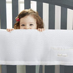 BreathableBaby Breathable Mesh RailGuard Teething Cover — White — 51” Long - Image 5