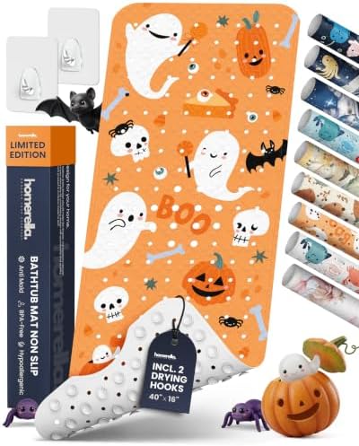 homerella Halloween Non-Slip & Anti-Mold Bathtub Mat by Homerella