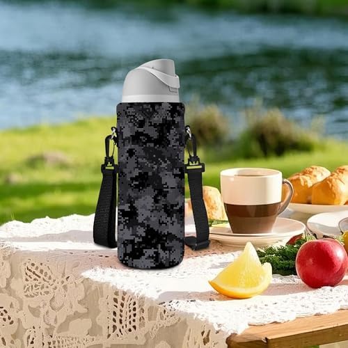 AUPET Water Bottle Bag Carrier, 24oz/32oz Insulated Neoprene bottle Sling - Image 5