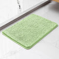 Chenille Bathroom Rug 17"x24" Seafoam Green, Non-Slip Bath Mat by Kildoss