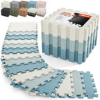 AIRHOP 18 PCS Gym Floor Mat, EVA Foam Puzzle Gym Mat, High-Density Interlocking by Airhop
