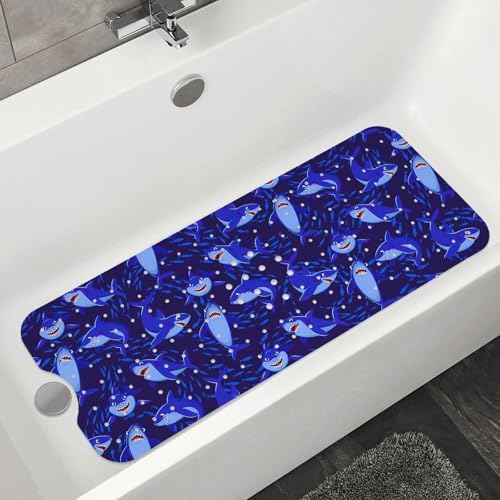 Non Slip Bathtub Mat, Extra Long Shark Bath Mat - Image 7