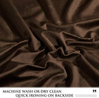 StangH Brown Velvet Valance Curtain - Image 5