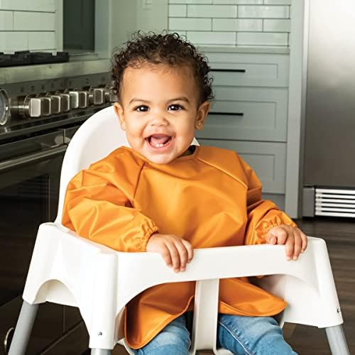 Tiny Twinkle Long Sleeve Bib for Babies & Toddlers | 2-Pack Waterproof Smock - Image 2