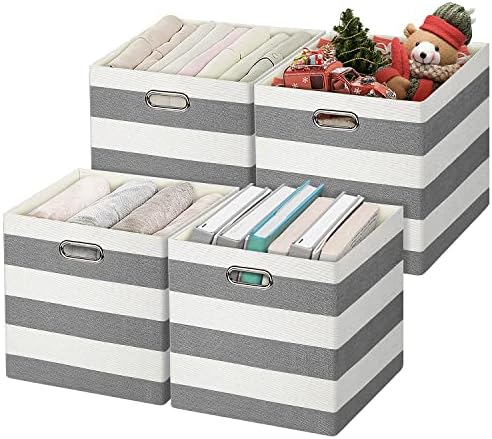 Posprica Storage Bins Storage Cubes, 13×13 Collapsible Storage Boxes Containers by Posprica