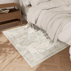 2x3 Washable Area Rug for Entryway: Small Boho Rug Door Mat Indoor Entrance - Image 4