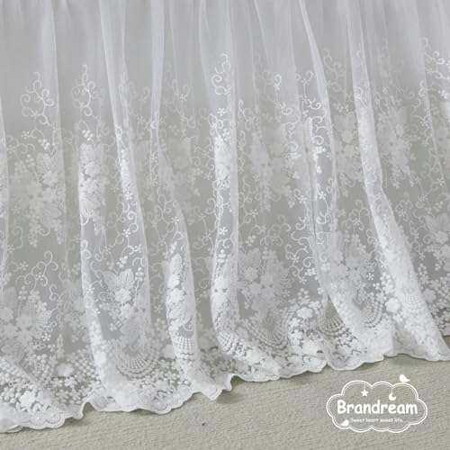 Brandream Boho Bohemian Girl Baby Nursery Lace Crib Bed Skirt Dust Ruffle - Image 4