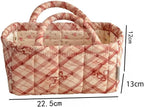 Small Storage Basket Organizer, Mini Fabric Floral Storage Baskets - Image 5