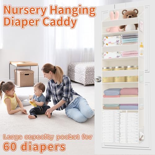 TAHAVICE 5-Tier Over the Door Nursery Organizer - Image 3