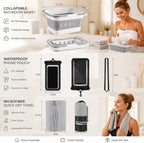 Handheld Foldable Bathroom Bath Storage Basket - Image 2