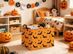 Halloween Basket Cute Baskets for Kids Pumpkin Basket Rectangular Storage Bin - Image 3