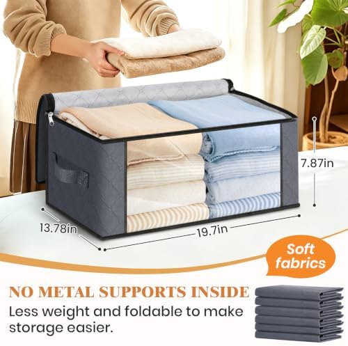 Fab totes 35L Closet Organizers, Foldable Under Bed Storage Containers - Image 2