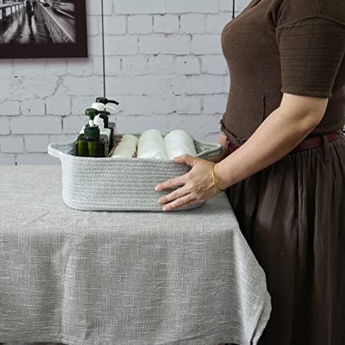 XUANGUO Medium Woven Cotton Rope Storage Basket - Image 2