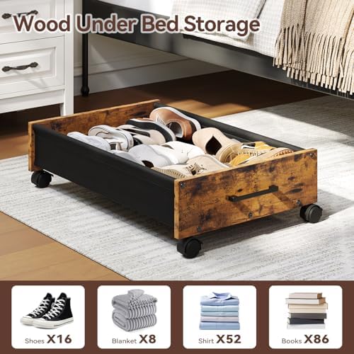 Wooden Under Bed Storage Drawer - Image 2