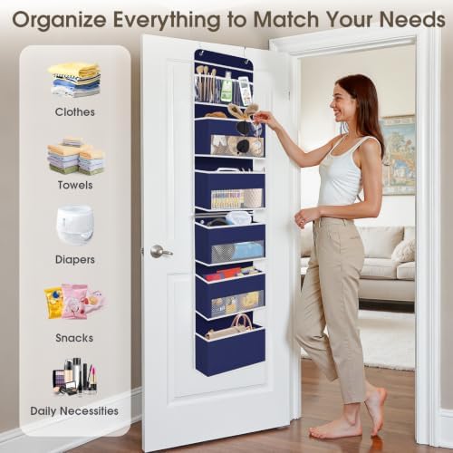 1Pack Over The Door Organizer Large Capacity Hanging Storage Room Organizer - Image 6