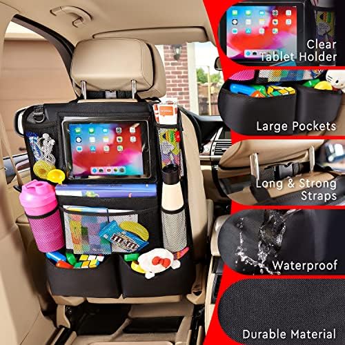 Helteko Backseat Car Organizer, Kick Mats Back Seat Protector - Image 4