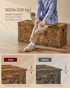VASAGLE Storage Chest with 2 Safety Hinges, 15.7 x 39.4 x 18.3 Inches - Image 5