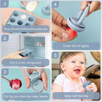 Baby Fruit Food Feeder Breastmilk Popsicle Molds, Silicone Food Freezer Tray - Image 4