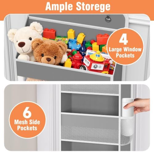 Over The Door Organizer Storage Large Capacity Hanging Bedroom Storage - Image 4