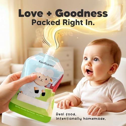 12-Pack Reusable Baby Food Pouches Refillable - Image 2
