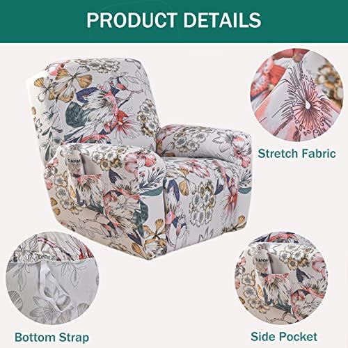 NILUOH Stretch Recliner Covers 4 Piece, Non-Slip Lazy Boy Chair Covers - Image 3