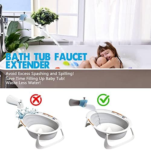 Bath Helper - Bath Tub Faucet Extender - Guides Water Directly from Faucet to - Image 2
