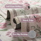 Wonnitar Purple Floral 8x10 Area Rugs, Washable Rug - Image 3
