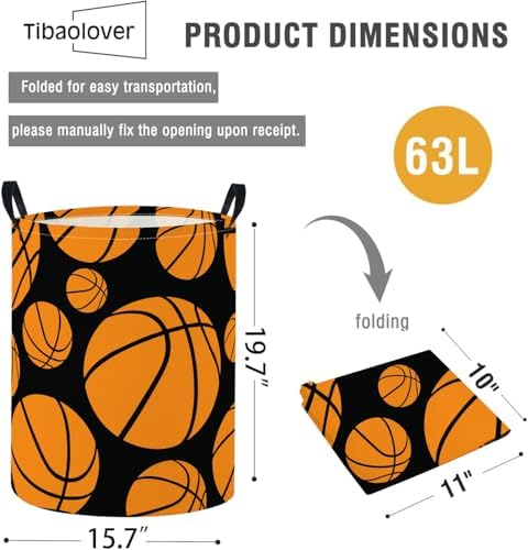 Baby Laundry Basket Baby Nursery Hamper Kids Laundry Basket Toy Storage Bin - Image 2