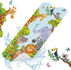 SHUCHING Baby Bath Mat for Tub Non Slip-40x16 Inch, Safari Animal by SHUCHING