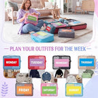 Woanger 7 Pcs Packing Cubes for Travel Days of Week Packing Cubes - Image 6
