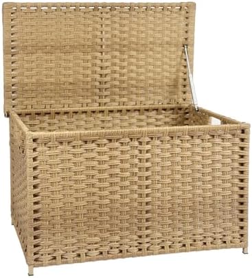 Wicker Storage Trunk, Large Storage Basket by MOORLITER