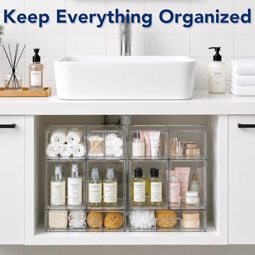 Baby Bottle Organizer Stackable, Acrylic Storage Drawers 5 pack - Image 4