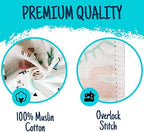 Baby Swaddle Blanket and Washcloths Set, 12 Pieces Muslin Cotton Baby Swaddle - Image 4