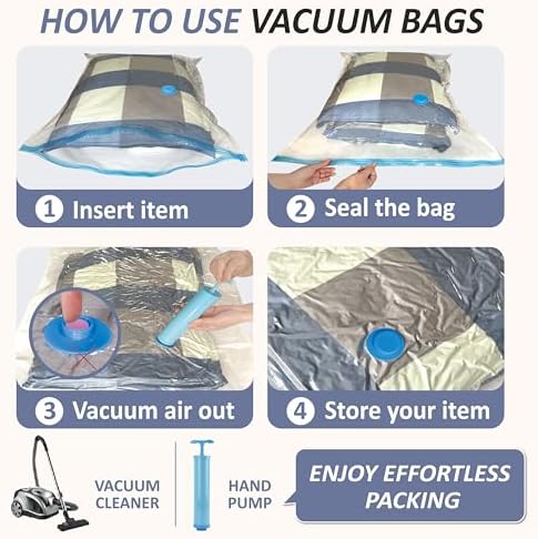 4 XXL Jumbo Vacuum Storage Bags - Image 6