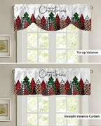 Merry Christmas Blackout Tie Up Valance Curtains - Image 5