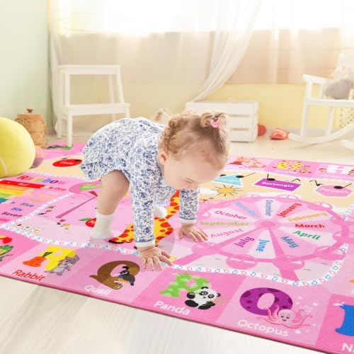 BENRON 4x6 Playroom Rug Washable, Play Mat by BBENRON
