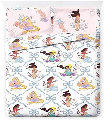 Disney Princess Full Size Comforter Set 7 Piece Kids Bedding - Image 6
