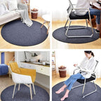 Office Chair Mat, Round Heavy Duty Carpet Area Rug Multi-Purpose Floor - Image 6
