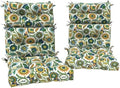 DYTXIII Outdoor High Back Chair Cushions Set of 2, Water Repellent Tufted by DYTXIII