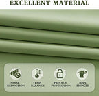 DONREN 2 PCS Sage Green Curtain Valances - Image 3