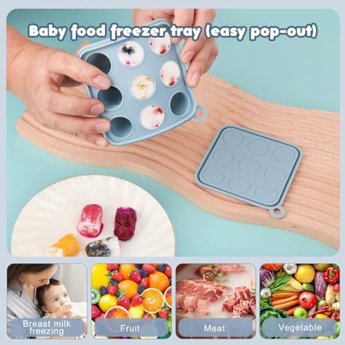 Baby Fruit Food Feeder Breastmilk Popsicle Molds, Silicone Food Freezer Tray - Image 3
