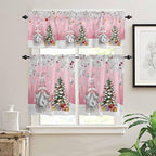 Vandarllin Christmas Gnome Kitchen Curtains and Valances Set, Winter Merry - Image 3