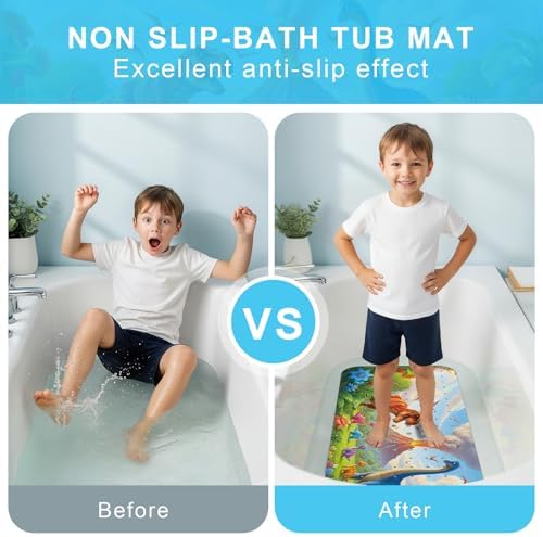 Bath Mat for Tub Non Slip Kids Bathtub Mat 40x16 Baby Bath Mat - Image 6