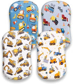 4 Pack Baby Boy Bassinet Sheets Set Soft Fitted Baby Boy Mattress Covers - Image 7