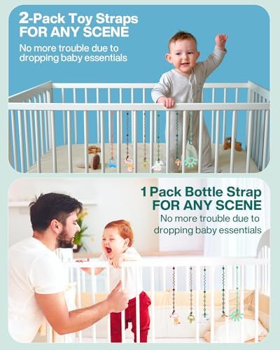 LittleHugs Toy Straps for Baby, Adjustable Toy Holder for Stroller Accessories - Image 5
