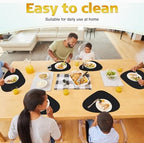 100 Pcs Disposable Paper Placemats Bulk 16.5"x13" Pebble Shape Place Mats - Image 6