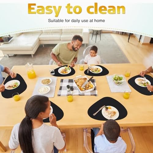 100 Pcs Disposable Paper Placemats Bulk 16.5"x13" Pebble Shape Place Mats - Image 6