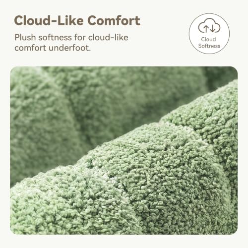 GRANNY SAYS Sage Green Bathroom Runner Rug 59" x 24", Soft Bath Mat - Image 3