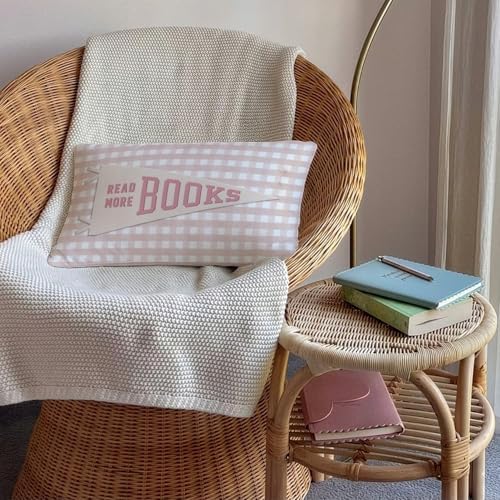 Pink Read More Books 12x20 Pillow Cover - Image 4